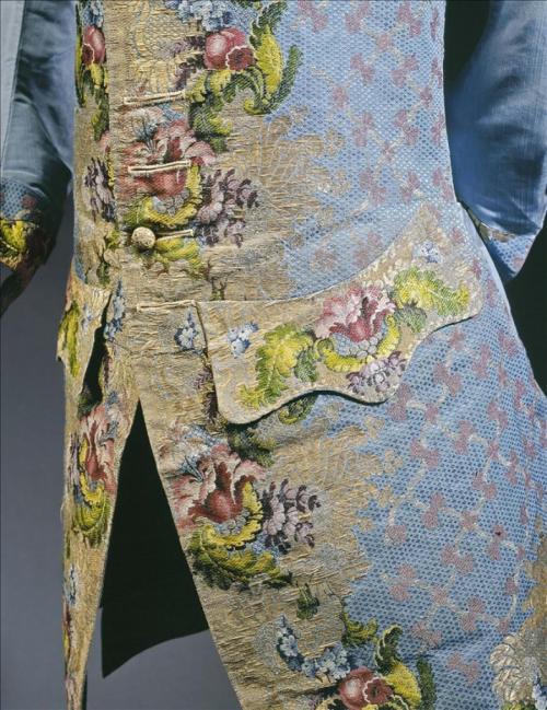 Gentleman’s vest and overcoat, c. 1750 France 