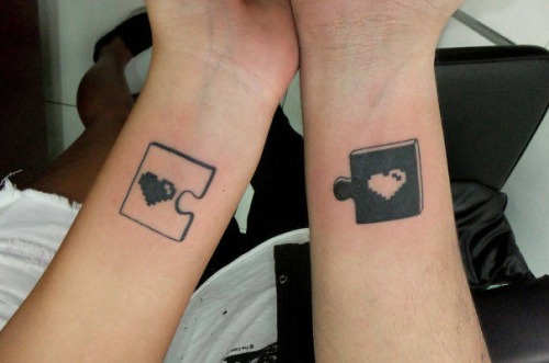 Porn Pics a-night-in-wonderland:  Couple tattoos