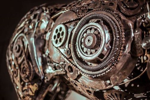 steampunktendencies: Scrap Metal Horse  Photo & Edit : Aghil HosseinianSculptor : Hasan Novrozi 