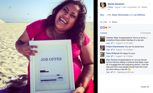 Woman and her hot job offer celebrate their union with a sweet photoshoot