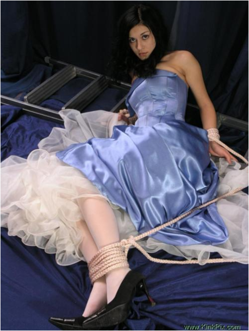 XXX Beautiful bride’s maid in bondage photo