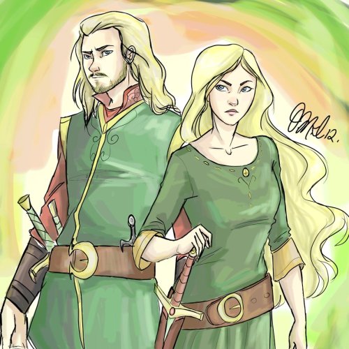 littlemissdurin:Eomer and Eowyn by ~Rivaldiart