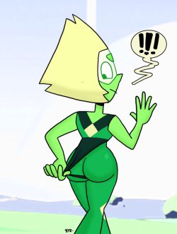 eyzmaster:  Steven Universe - Peridot 93 by theEyZmaster  Here’s some fanservice for the day!     my peri booty &lt;3 &lt;3 &lt;3