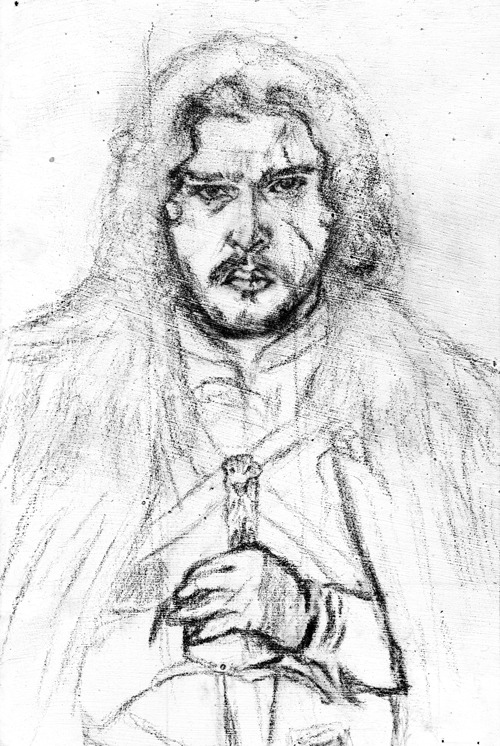 Here Is Both The Underpainting And The Sketch, For The Jon Snow Painting. Enjoy!