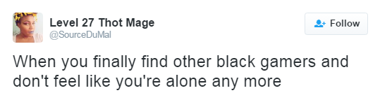 Video gaming while black