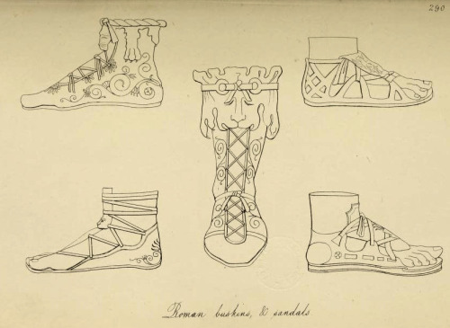 lunacylover:Elements of the Roman equipment. Drawings from “Costume of the ancients” vol