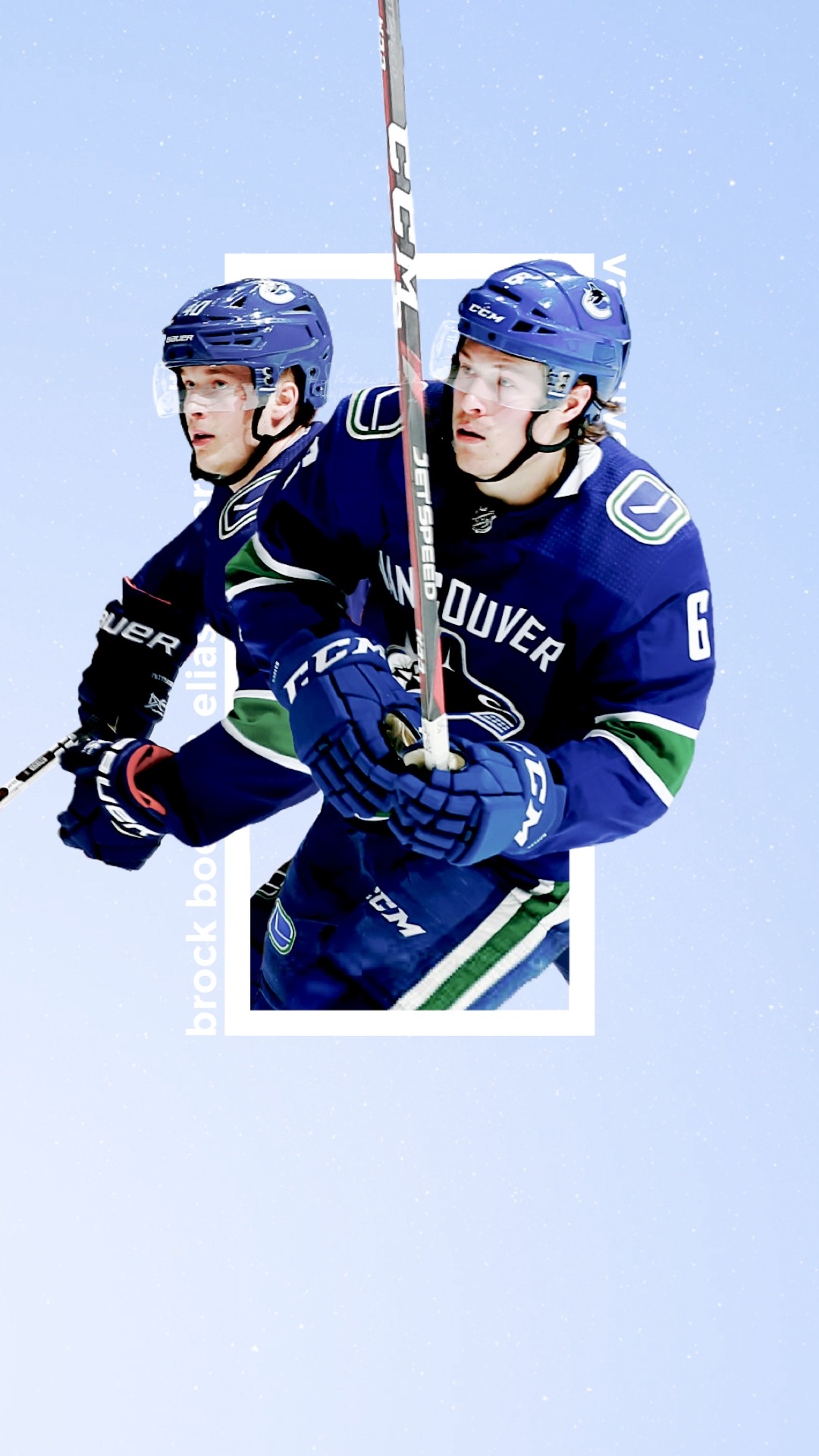 Download Brock Boeser Ice Hockey Northern Lights Orca Poster