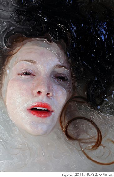 nessacorona-designer:  Alyssa Monks [X] La pintora norteamericana Alyssa Monks, con sólo 36 años, es considerada una de las artistas más realistas de la plástica contemporánea por su perfección a la hora de plasmar la piel bajo efectos del vapor,