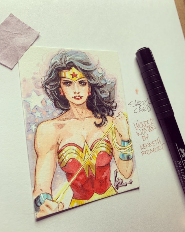 Amazoncom DC Comics SuperVillains Sketch Card by Faustino of Giganta and Wonder  Woman  Arte Coleccionable y Bellas Artes