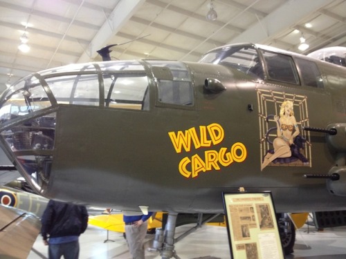 This babe on the side of the “Wild Cargo” B-25
