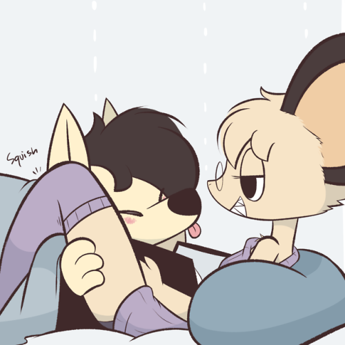 theartmanor:Caught the smooch burrito! c: