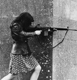head-like-an-atom-bomb: Freedom fighter, West Belfast, 1972