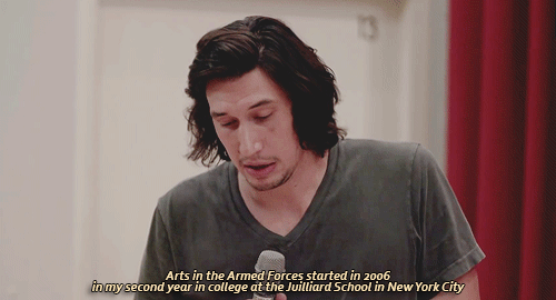 sweaterkittensahoy:  templemarker:  kylorananddrivermecrazy:  Adam Driver + Arts