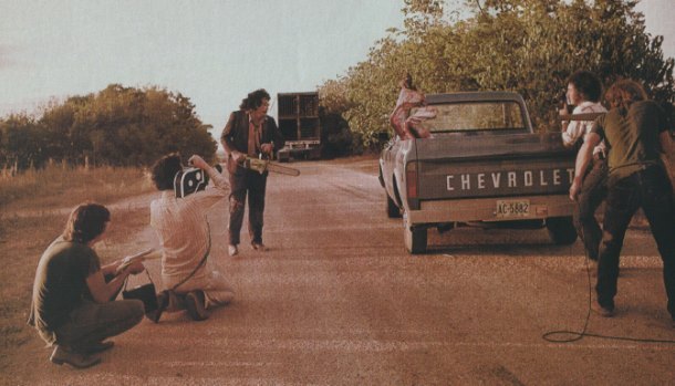 cynema:  Behind the scenes of The Texas Chainsaw Massacre. (1974) dir. Tobe Hooper