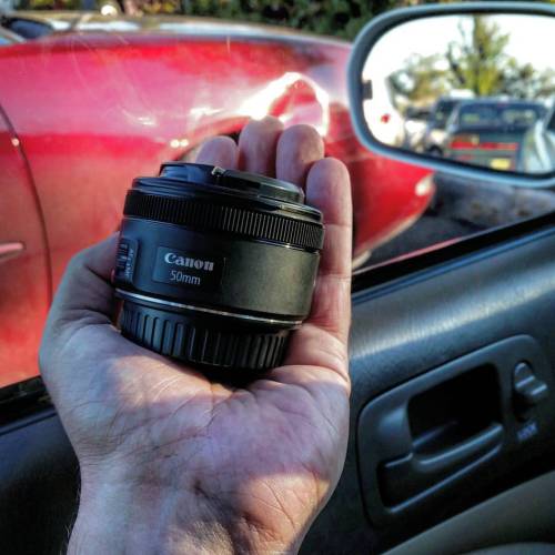 lightpocket:  #mustachepapi got himself a pre-owned toy today. The Canon 50 f/1.8 to replace the plastic version that fell out of my backpack about a year and a half ago. I love this lens, especially on a full frame body. It’s so gorgeous and I hope