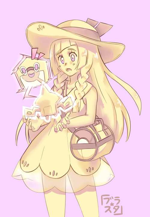 blakkastar: Can we talk about how cute Lillie and Rotom-pokedex are