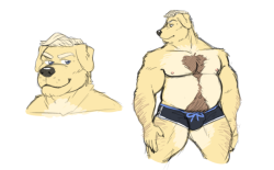 dulynotedart:Daddy Duly got an offer to model for a swimsuit brand!