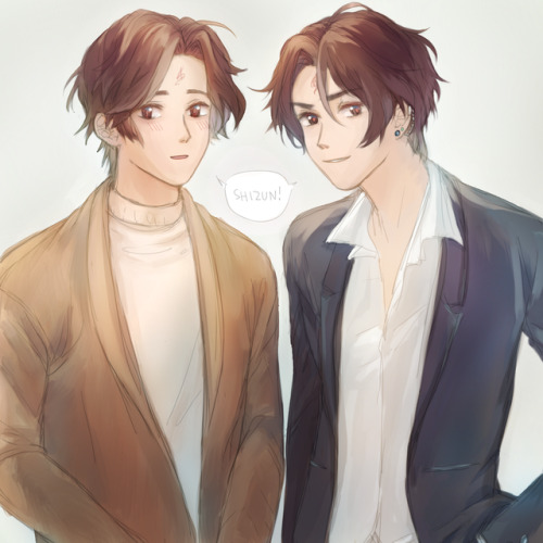 modern twins au featuring bingmei and bingge ✨ 