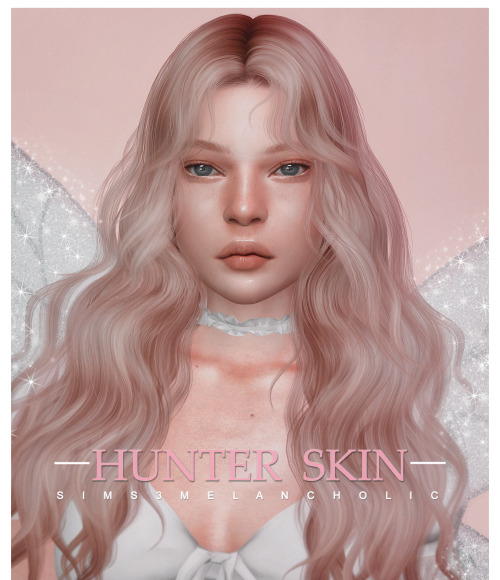 download (ea) \ credits: @ddarkstonee & @obscurus-sims ♡ \ info:hunter skin - 40 colors \ YA-F ♡