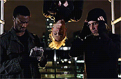 what-isright:Leverage Meme: 1/10 Dynamics: Hardison + Parker + Eliot