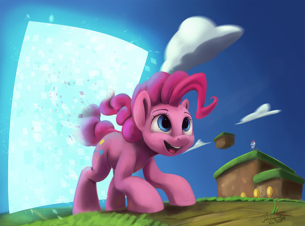 sponzo815: Pinkie Has Joined The Game by InsaneRoboCat   ^w^