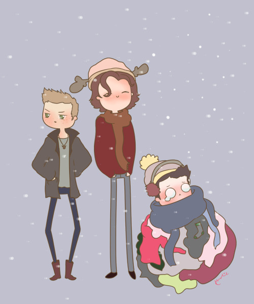 milkandpies:Cas is not used to snow, or cold weather.