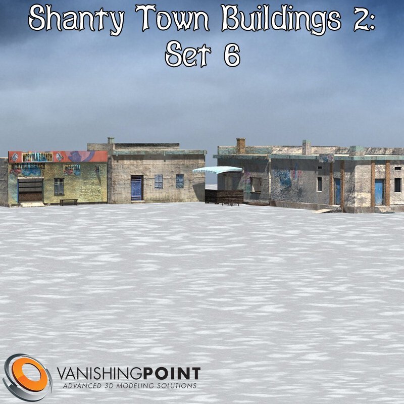 The  sixth set of buildings to build your own town and village. Includes 4  models