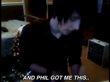 phandirectory:  You remember when I said Dan still had the toy Phil got him for Christmas in 2009? It appears in over 20 of his videos.. in case you hadn’t noticed ^_^ 