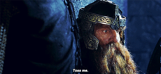 queermickrory:  lotr meme; 10 scenes [1/10]“Oh, come on, we can take ‘em!”