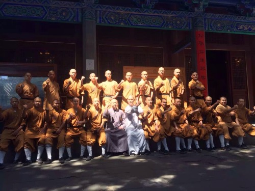 34th generation Shaolin monks. 15.05.2016 Minister of Supervision He Yong and his entourage visited