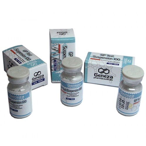GP Test Suspension 100 is an injectable steroid containing the parent hormone Testosterone. The manufacturer of this steroid is Geneza Pharmaceuticals. The vial is containing estosterone in a water base. When the vial is left to sit the steroid will separ