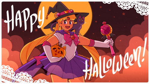 kokoronis:pretty witch of tricks and treats… sailor moon!!! in the name of the moon, gimme all your 