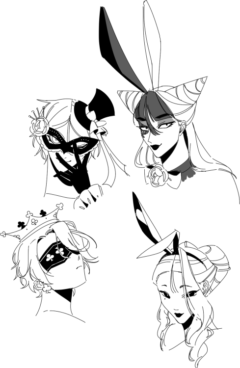 more drawings of my character Ace and her friends, Jack (JJ), Queen, and King! Look forward to what’