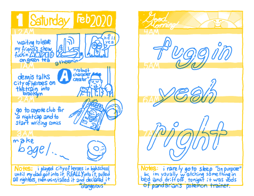 my hourly comics this year!  tried to do em a little different, and might print this up as a zine w 