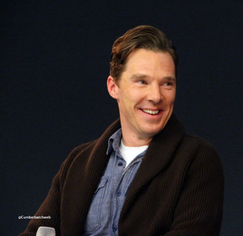 cumberbatchweb:Benedict Cumberbatch at the Apple Store Sherlock Q&amp;A