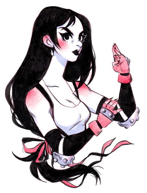 ohhisusiepie:Bad Girl in Ink: Tifa 