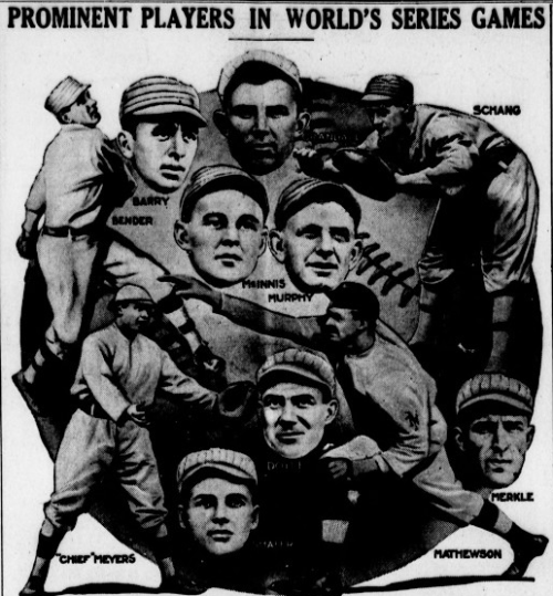 Prominent Players in World’s Series Games (1913)