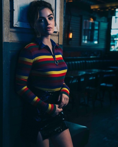 lucyhale Lucy and the Technicolor Shirt @jamesleewallphoto