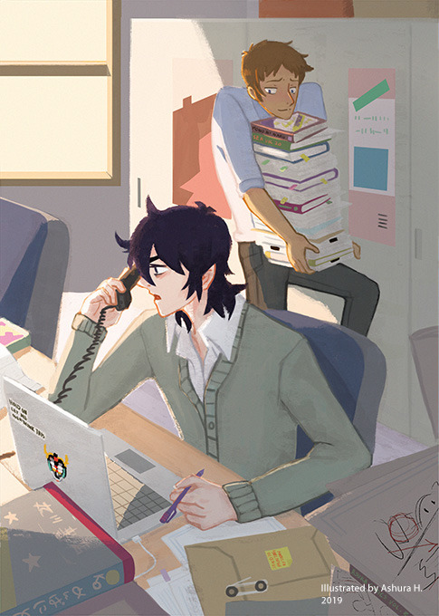 caffeinepatches:My contribution for @serendipity-zine, a Keith-focused AU zine for Voltron: Legendar