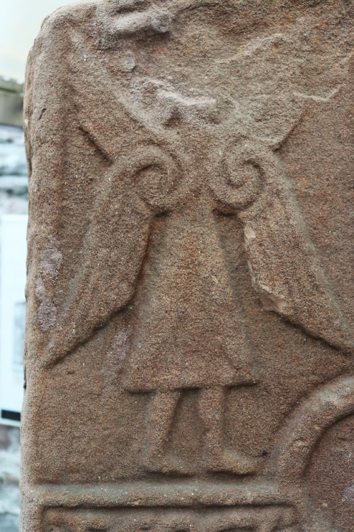 Eassie Pictish Symbol Stone, Angus, Scotland, 20.5.18.Perhaps one of the finest Pictish carved stone