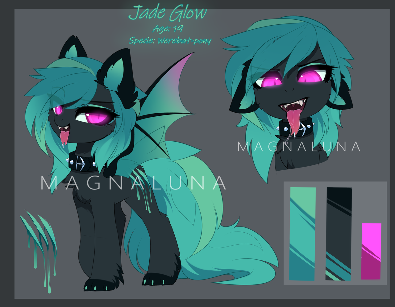 magnalunaarts: Bid here: https://ych.art/auction/6439/Adoptable–Werebat-Pony 