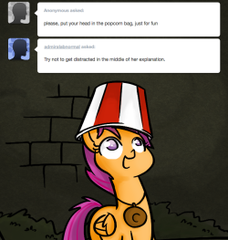 scootalootheadventurer:  Hehe, it is fun! You fail miserably at not getting distracted by Woona’s argument exposition. “Ahem…” Oh, sorry.  Continue… I still want to know what am I up against. ((For future reference, and since this is the first