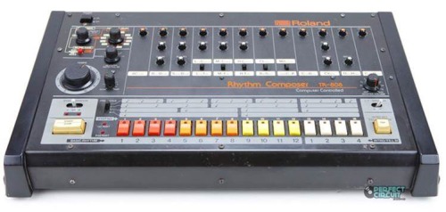 justturnonthemusic:  Daft Punky Synths:  Top left to right: TR-909 & TR-808  Middle: Juno-106  Bottom left to right:  ARP Odyssey & E-mu 3