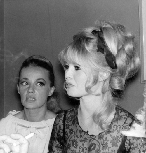 Brigitte Bardot & Jeanne Moreau, 1965