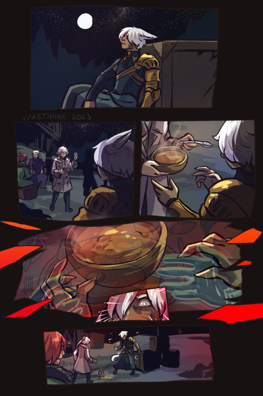 The Punchline Of This Comic Is That No Meal Is Ever Restful In Ffxiv (funny, Right??). In From The Cold