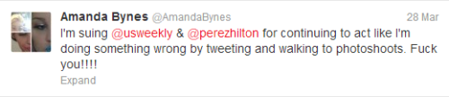 marapetsrules:  DONT SAY ANYTHING BAD ABOUT AMANDA BYNES EVER OR SHE WILL SUE YOU ITS PROBABLY TOO LATE FOR ME BUT SAVE YOURSELVES 