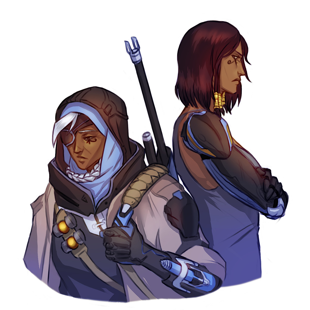 the-poop-tart666:  Ana Amari, then and now. (?) ಥ_ಥ  On an unrelated note I
