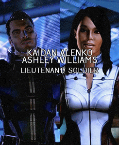 elliesfirefly:  Mass Effect Squadmates: Before and after meeting Commander Shepard.