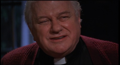 Charles Durning as Reverend Gerald Hutchens in “The Last Supper” (1996).