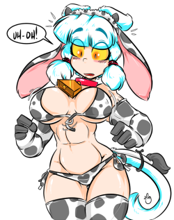 duckdraw:  Snowy’s Halloween costume seems to be malfunctioning. Typical. She gets tricked, everyone else gets a treat. Mooooo-eow! 